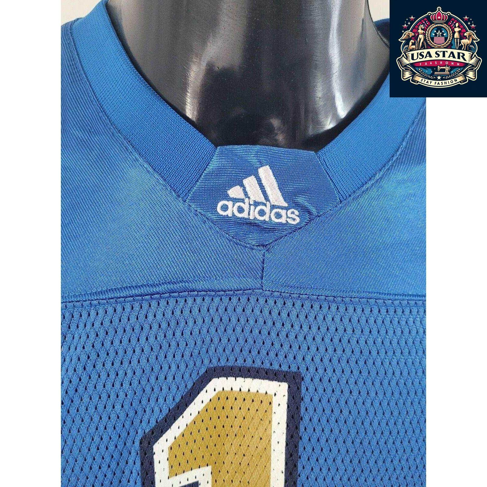 Adidas Colts Jersey Youth 14 - 16 Years Blue V - Neck, Durable Fabric, Authentic Team Details - USASTARFASHION