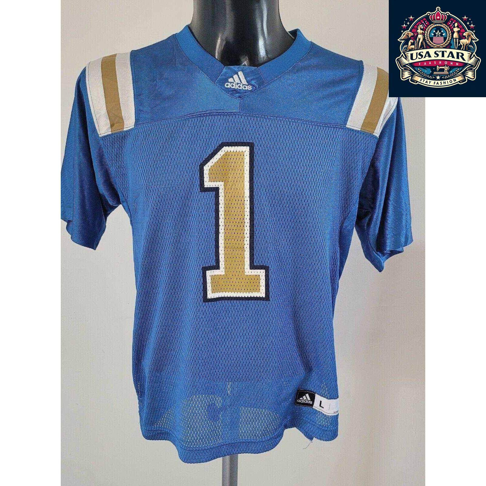 Adidas Colts Jersey Youth 14 - 16 Years Blue V - Neck, Durable Fabric, Authentic Team Details - USASTARFASHION