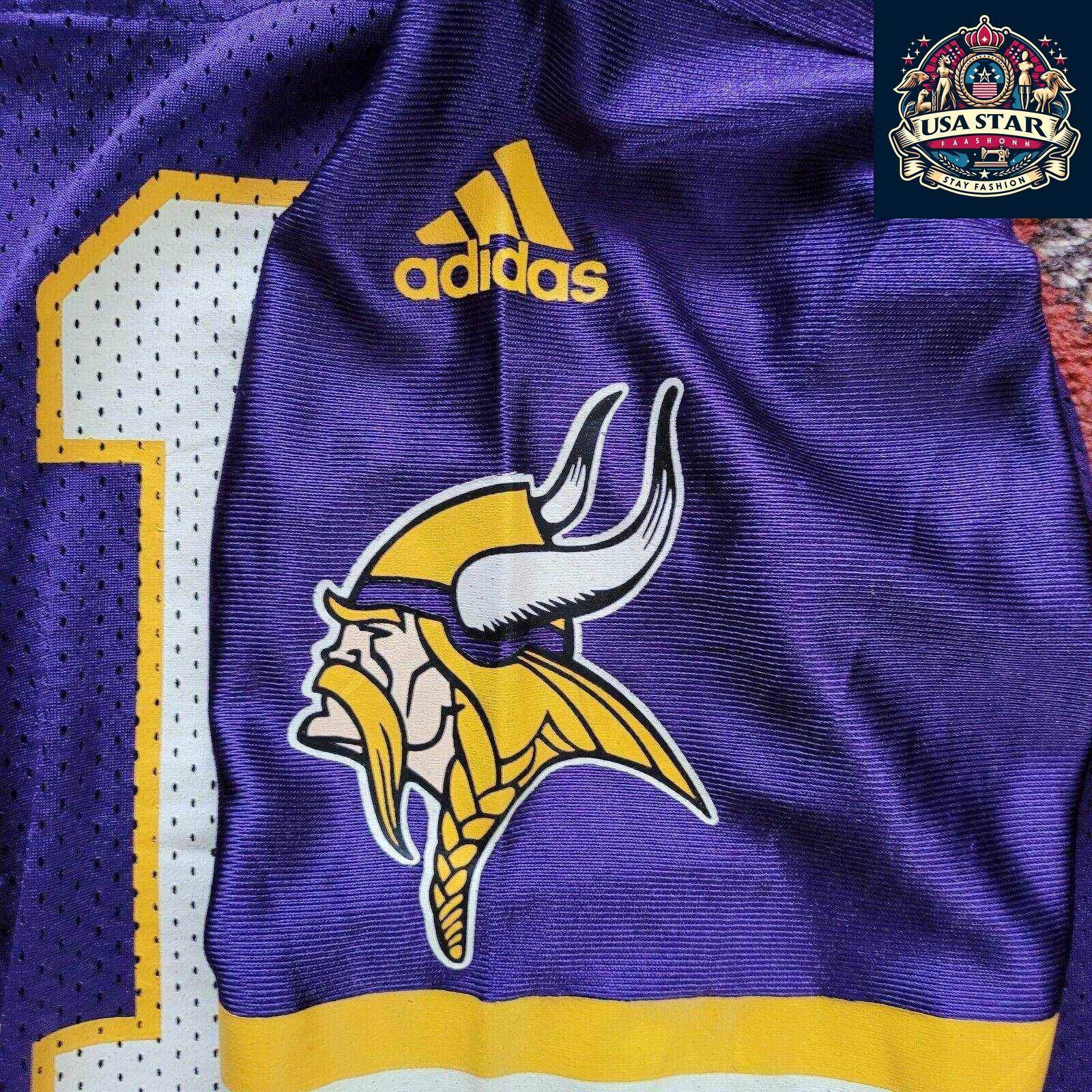 Adidas Daunte Culpepper 11 Minnesota Vikings Jersey Kids Purple Youth Size M (10 - 12) - USASTARFASHION