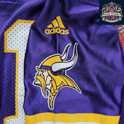 Adidas Daunte Culpepper 11 Minnesota Vikings Jersey Kids Purple Youth Size M (10 - 12) - USASTARFASHION
