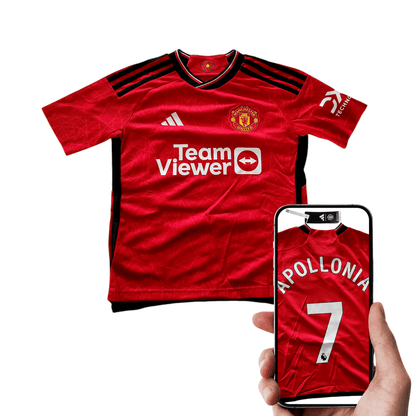 Adidas Manchester United 2023/24 Home Jersey for Kids, Size 9 - 10 Years, Apolloni - USASTARFASHION
