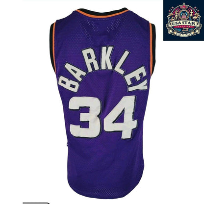 Adidas Hardwood Classics Phoenix Suns Jersey Charles Barkley 34 1993 - 1994 Men's Size S Purple - USASTARFASHION