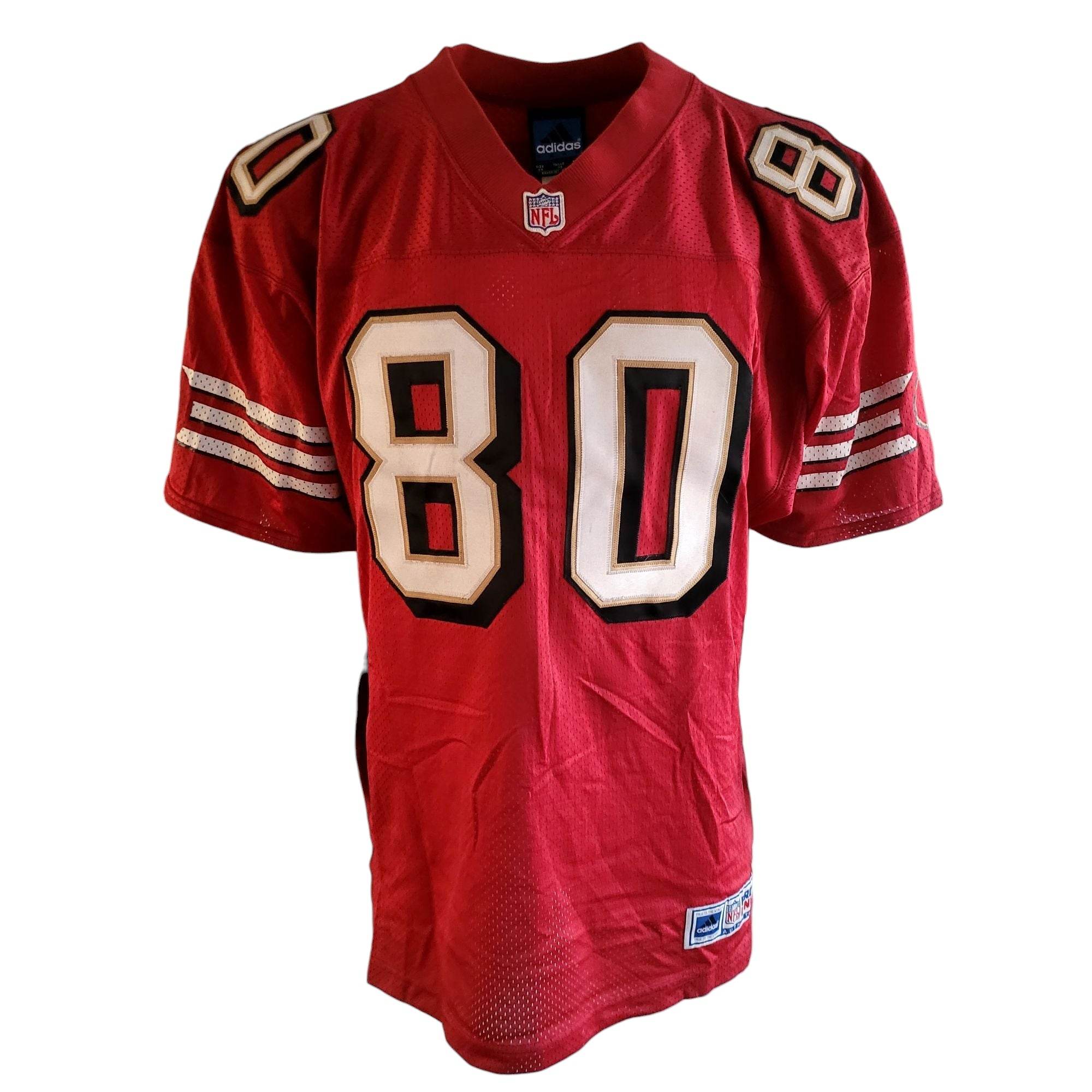 Adidas Jerry Rice San Francisco 49ers Pro Line Jersey (Size 48, Sewn, Grade A) - USASTARFASHION