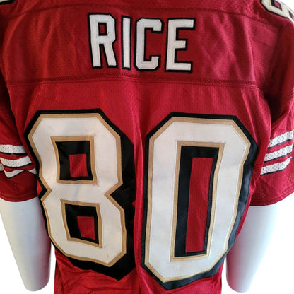 Adidas Jerry Rice San Francisco 49ers Pro Line Jersey (Size 48, Sewn, Grade A) - USASTARFASHION