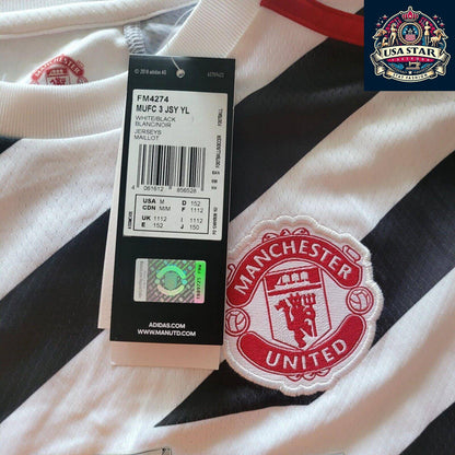 Adidas Manchester United 2020/21 Youth Medium Third Jersey - Custom "Bashers" 11, AEROREADY Tech - USASTARFASHION