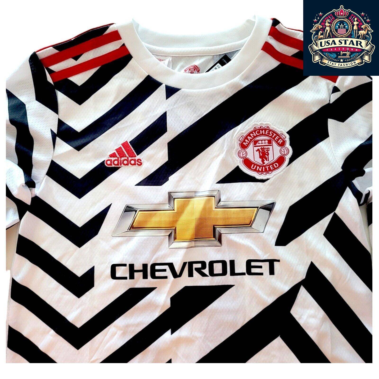 Adidas Manchester United 2020/21 Youth Medium Third Jersey - Custom "Bashers" 11, AEROREADY Tech - USASTARFASHION