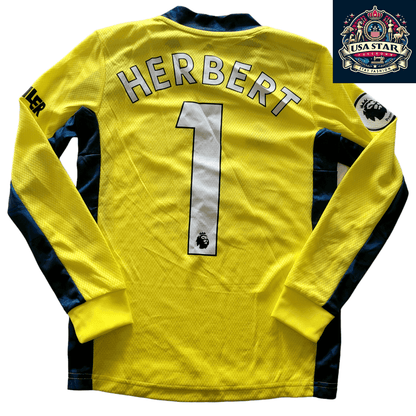 Adidas Manchester United Goalkeeper Jersey Herbert 1 for Kids Size 9 - 10Y 140cm, Free Shipping - USASTARFASHION