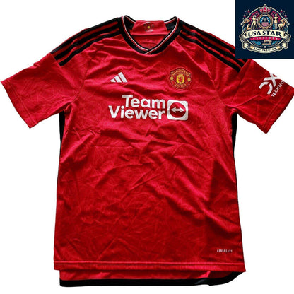 Adidas Manchester United Jersey 2023/24 Youth XL 15 - 16 Years Red Aeroready Sustainable Design - USASTARFASHION