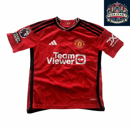 Adidas Manchester United Jersey 9 - 10 Years Lightweight Breathable Jowell 17 for Kids 2023 - USASTARFASHION