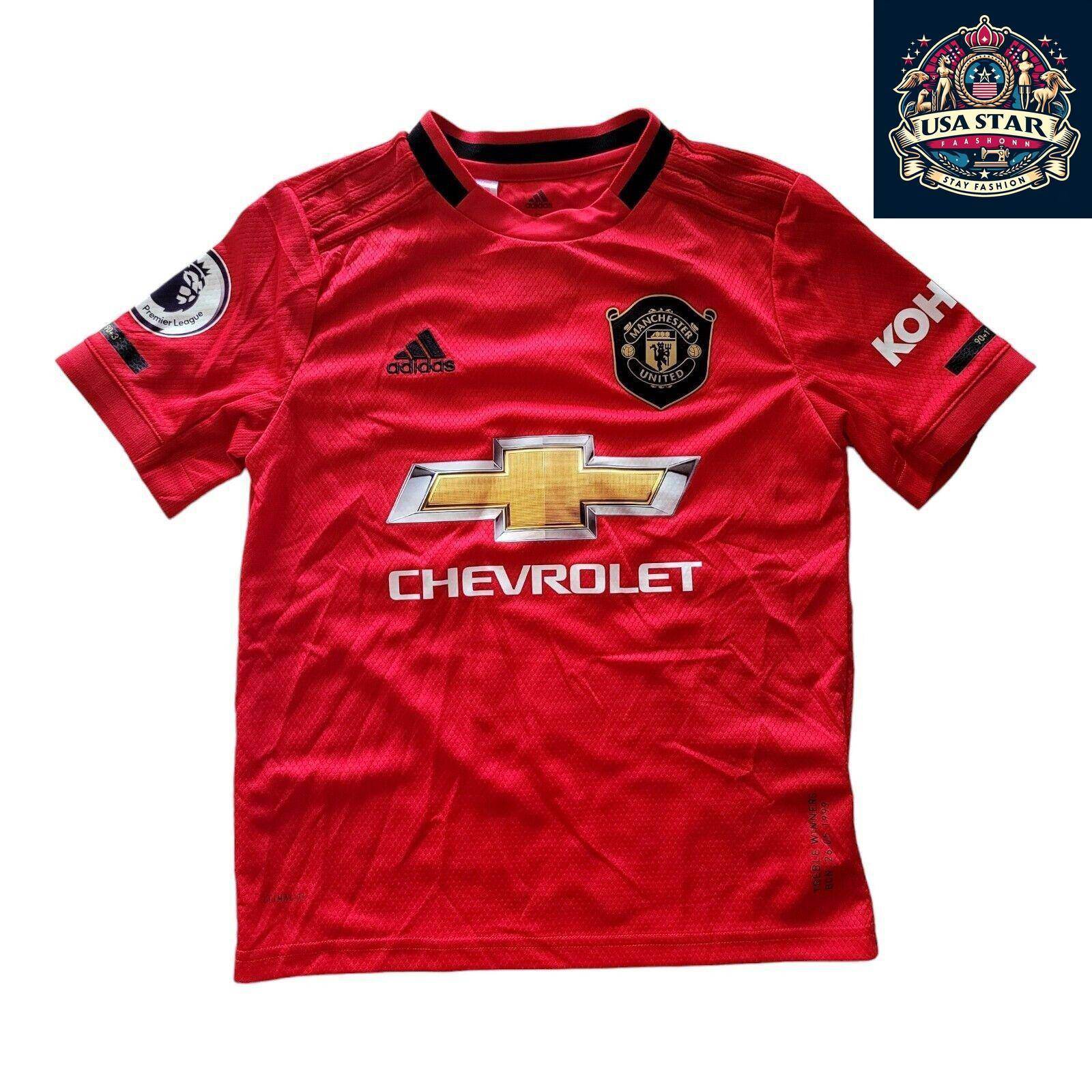 Adidas Manchester United Jersey Kids, Youth Home Jersey Size 9 - 10, Player Tomas 27, Red - USASTARFASHION