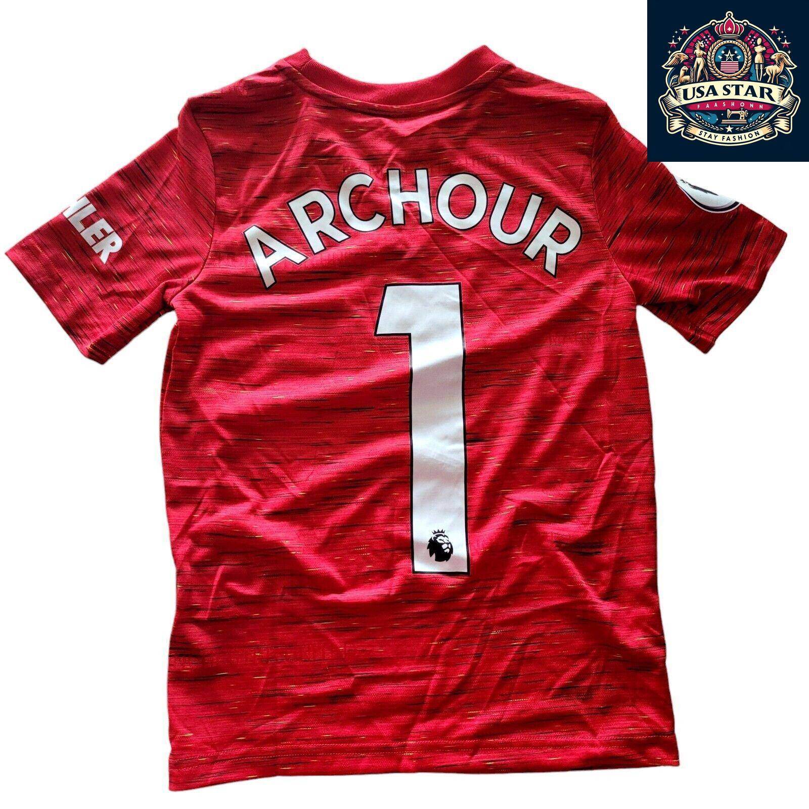 Adidas Manchester United Youth Jersey Archour 1 Red Soccer Shirt for Boys (9 - 10 Years) - USASTARFASHION