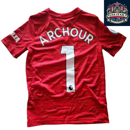 Adidas Manchester United Youth Jersey Archour 1 Red Soccer Shirt for Boys (9 - 10 Years) - USASTARFASHION