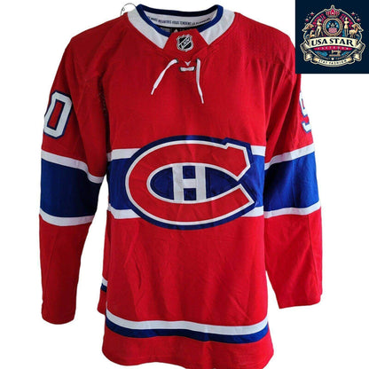 Adidas Montreal Canadiens Jersey Tatar 90 NHL Men's Size L - Durable, Breathable Fan Gear - USASTARFASHION