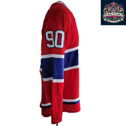 Adidas Montreal Canadiens Jersey Tatar 90 NHL Men's Size L - Durable, Breathable Fan Gear - USASTARFASHION
