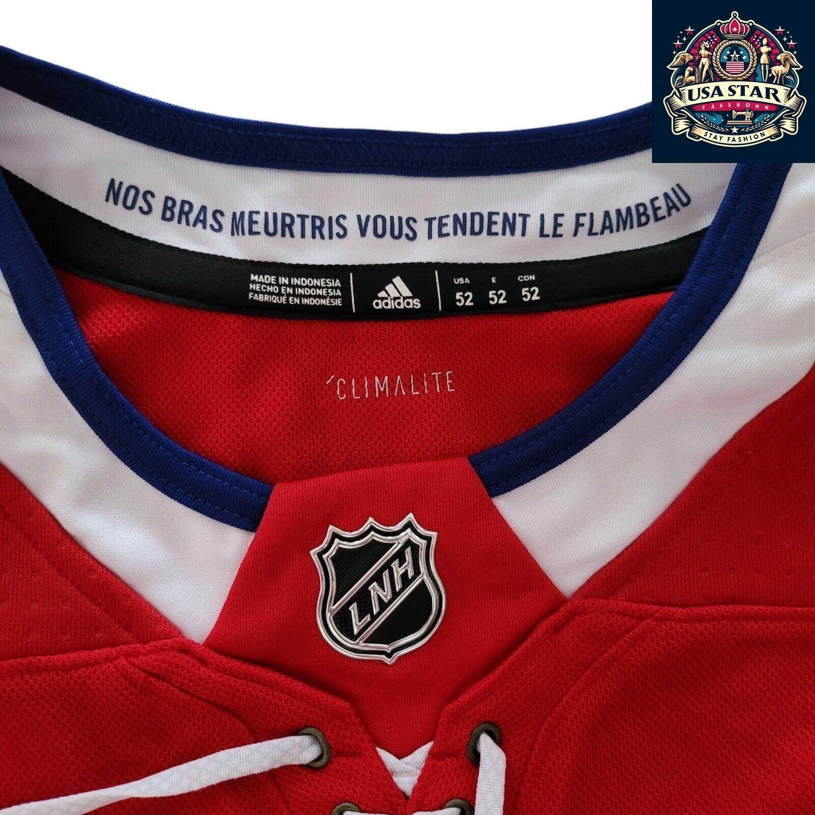 Adidas Montreal Canadiens Jersey Tatar 90 NHL Men's Size L - Durable, Breathable Fan Gear - USASTARFASHION