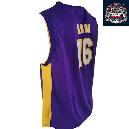 Adidas NBA Lakers Gasol No. 16 Purple Vest Jersey for Youth (18 - 20) & Adults S/M - USASTARFASHION