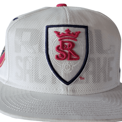 Adidas Real Salt Lake Cap - One Size Fits All, Grade A Condition, White with Red and Gold Accents - USASTARFASHION