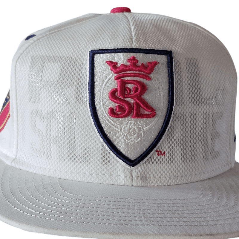 Adidas Real Salt Lake Cap - One Size Fits All, Grade A Condition, White with Red and Gold Accents - USASTARFASHION