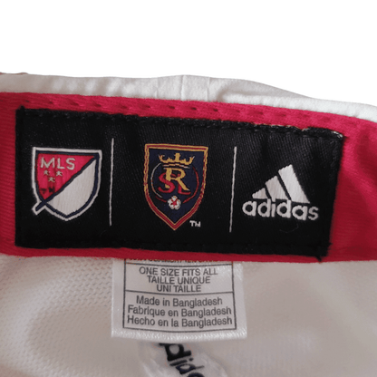 Adidas Real Salt Lake Cap - One Size Fits All, Grade A Condition, White with Red and Gold Accents - USASTARFASHION