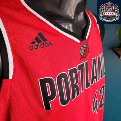 Adidas Swingman Jersey NBA Portland Trail Blazers Robin Lopez 42 Red XL - Quality Material, Stylish Design - USASTARFASHION