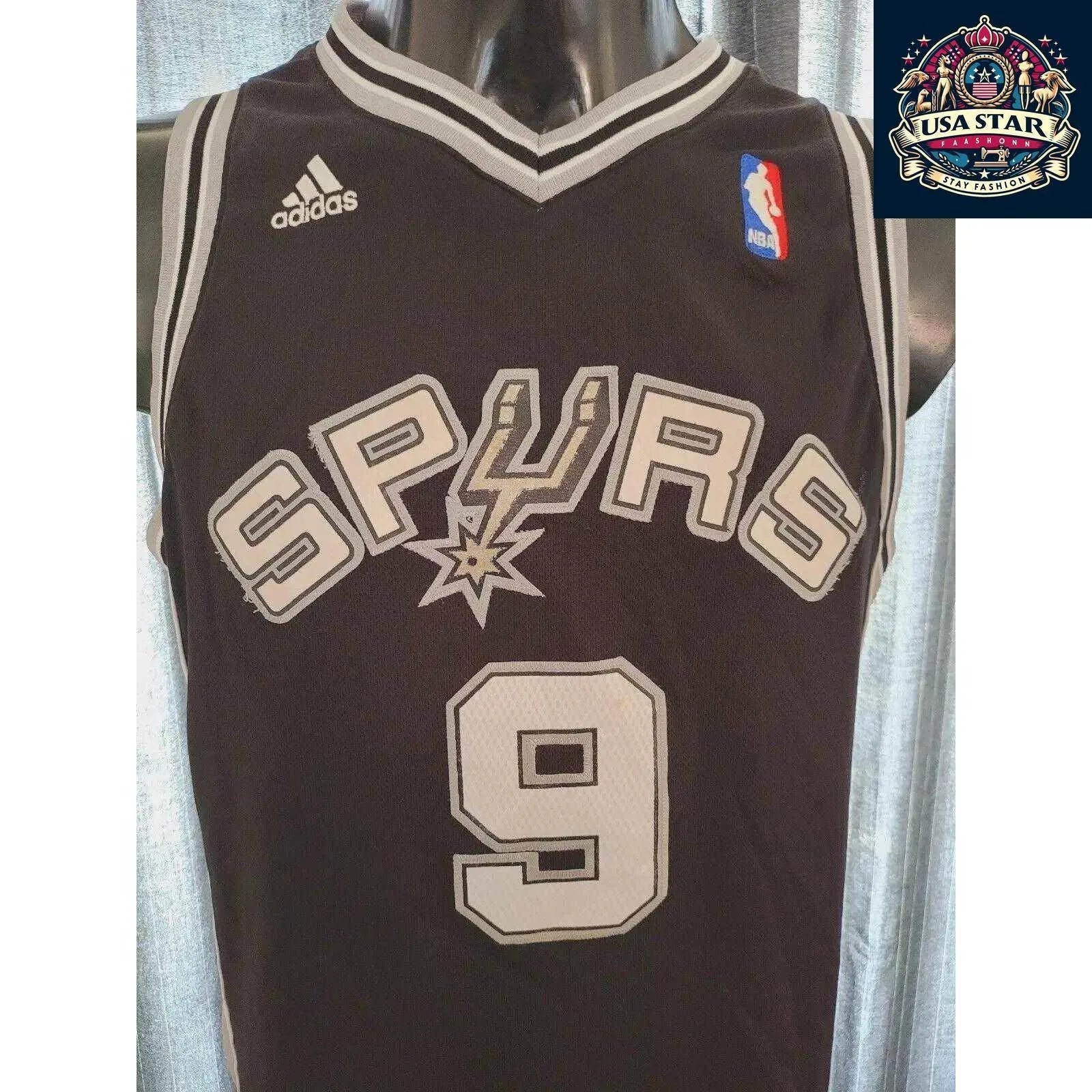 Adidas Tony Parker Jersey 9 San Antonio Spurs Youth Large – Authentic NBA Apparel for Young Fans - USASTARFASHION