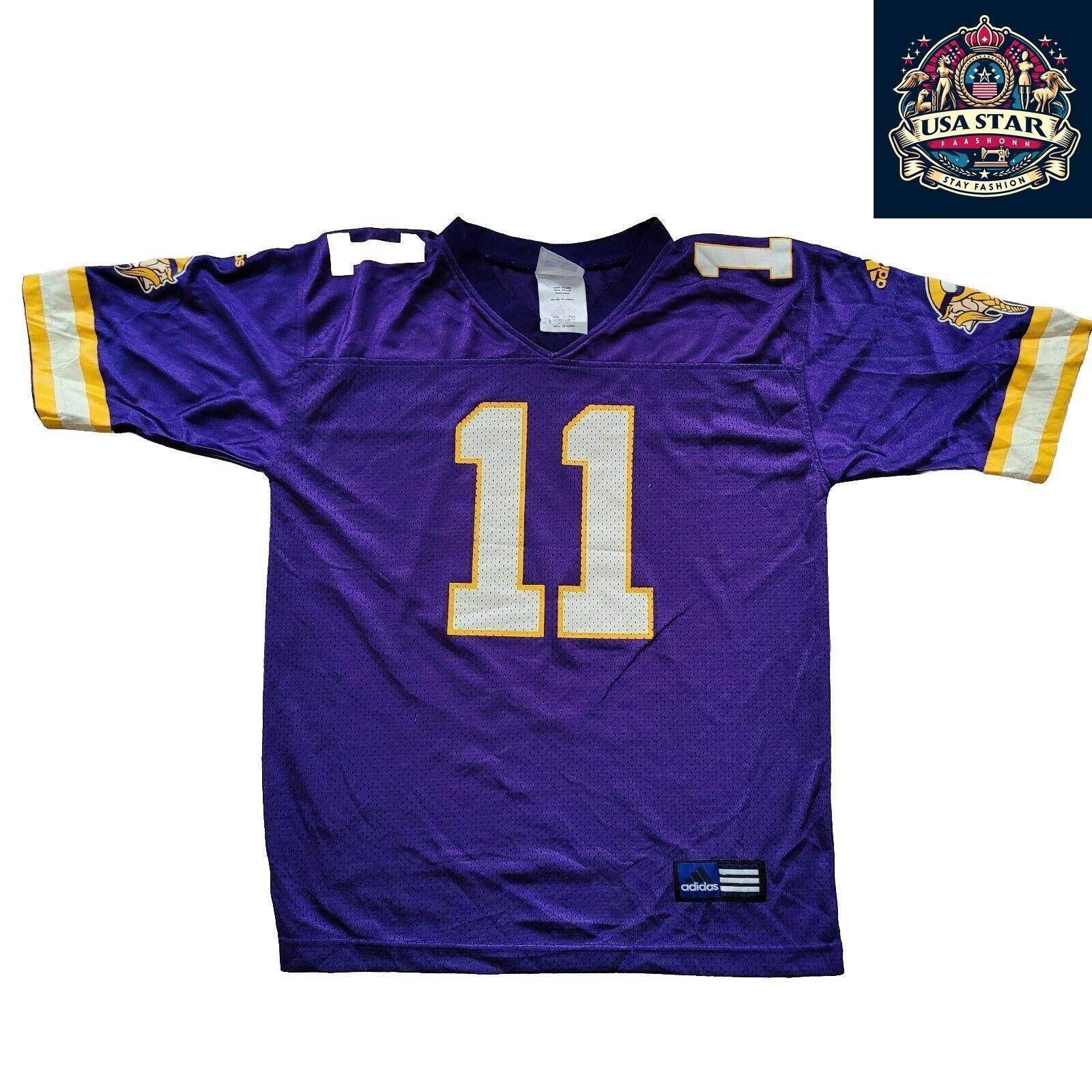 Adidas Vikings Jersey 11 Culpepper Youth NFL Jersey M 10 - 12 - Stylish, Durable & Comfortable - USASTARFASHION