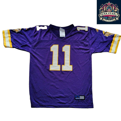 Adidas Vikings Jersey 11 Culpepper Youth NFL Jersey M 10 - 12 - Stylish, Durable & Comfortable - USASTARFASHION