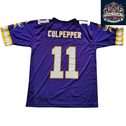 Adidas Vikings Jersey 11 Culpepper Youth NFL Jersey M 10 - 12 - Stylish, Durable & Comfortable - USASTARFASHION