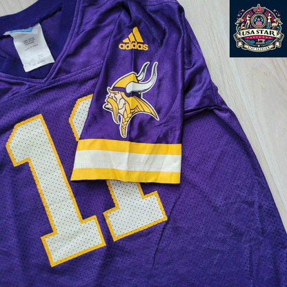 Adidas Vikings Jersey 11 Culpepper Youth NFL Jersey M 10 - 12 - Stylish, Durable & Comfortable - USASTARFASHION