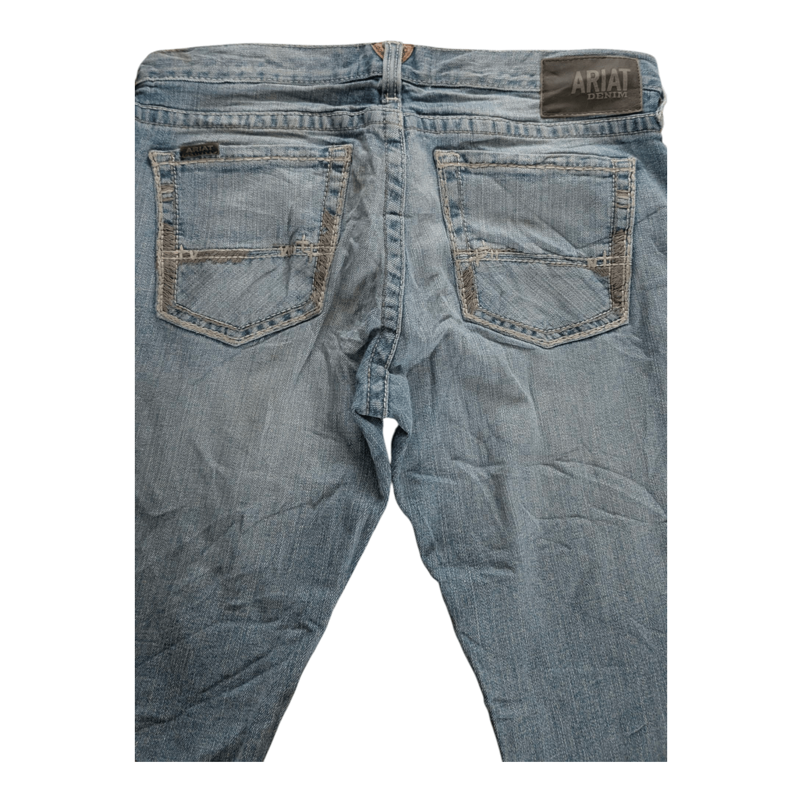Ariat M7 Slim Fit Jeans W33 L32 Straight Leg Light Wash Denim Cowboy Western - USASTARFASHION