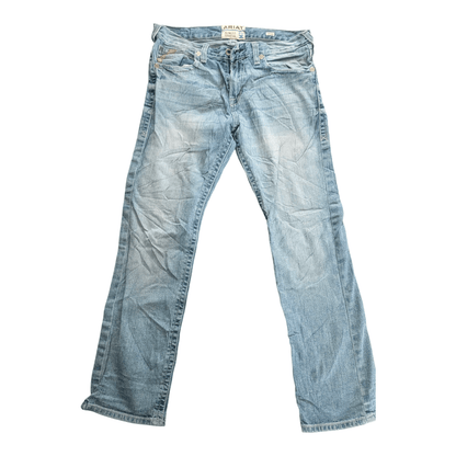 Ariat M7 Slim Fit Jeans W33 L32 Straight Leg Light Wash Denim Cowboy Western - USASTARFASHION