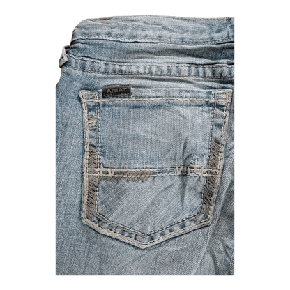 Ariat M7 Slim Fit Jeans W33 L32 Straight Leg Light Wash Denim Cowboy Western - USASTARFASHION