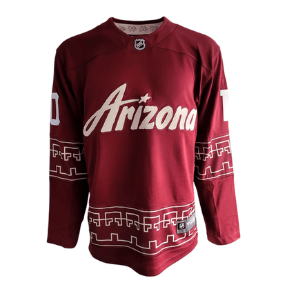 Arizona Coyotes Jersey - Fanatics Breakaway, Hasel 10, Men's Medium, Maroon - USASTARFASHION