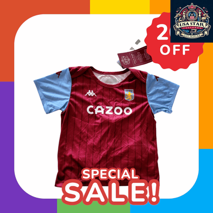 Aston Villa Baby Kit Jersey & Socks Set 18M - Official Aaron 10 2023/24 for Little Fans - USASTARFASHION