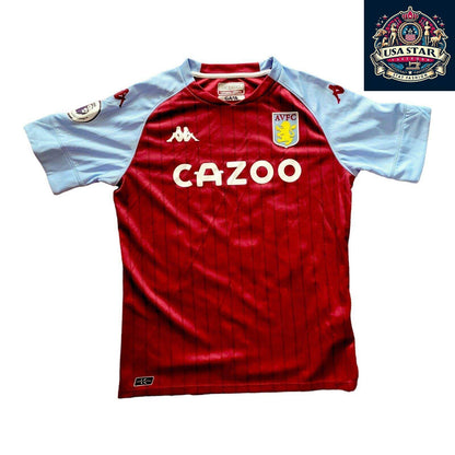 Aston Villa Kids Shirt 12Y - Personalized Kappa Home Jersey in Iconic Claret and Blue - USASTARFASHION
