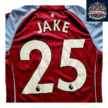 Aston Villa Kids Shirt 12Y - Personalized Kappa Home Jersey in Iconic Claret and Blue - USASTARFASHION