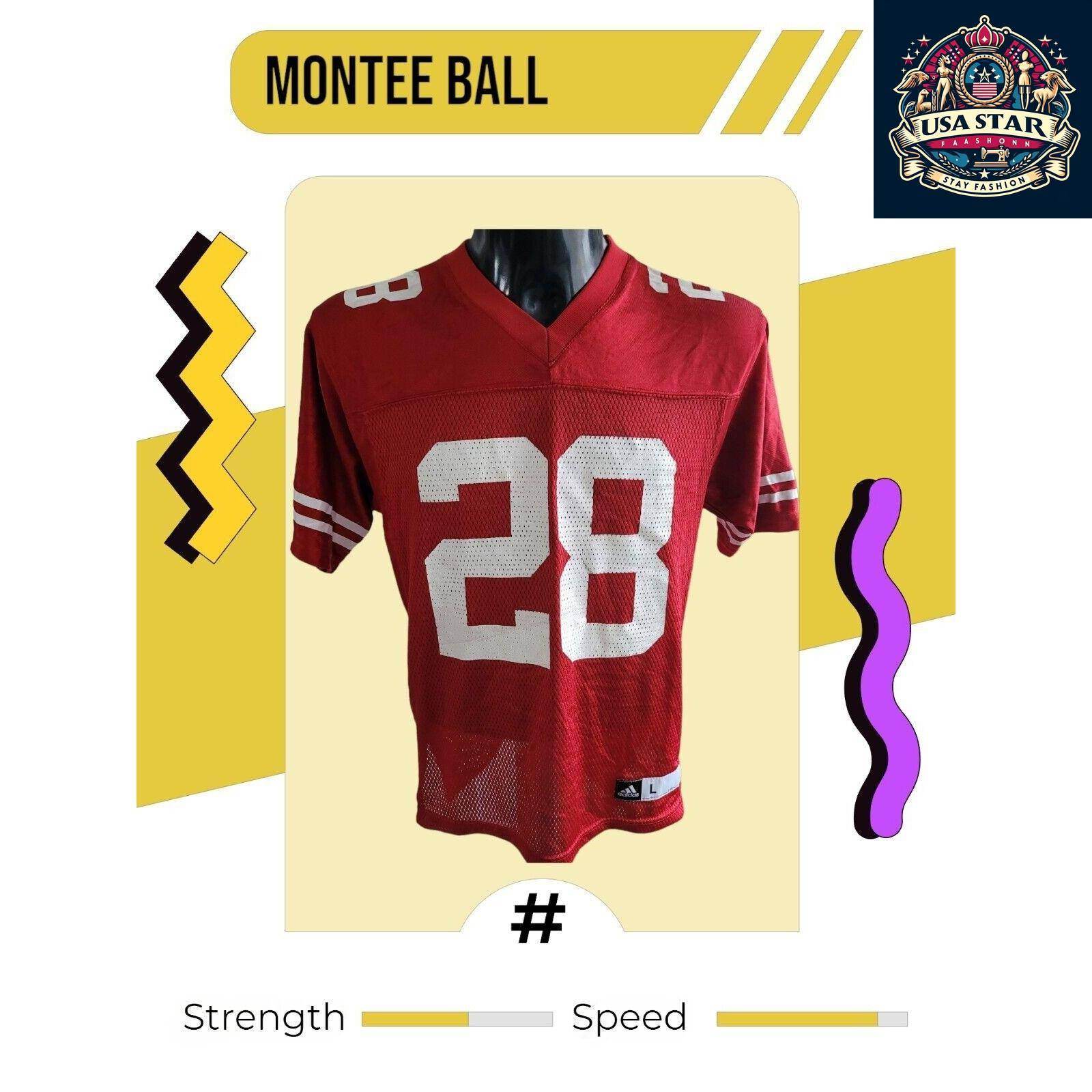 Authentic 28 Montee Ball Wisconsin Badgers Youth Jersey Size L - Iconic Design & Comfort - USASTARFASHION