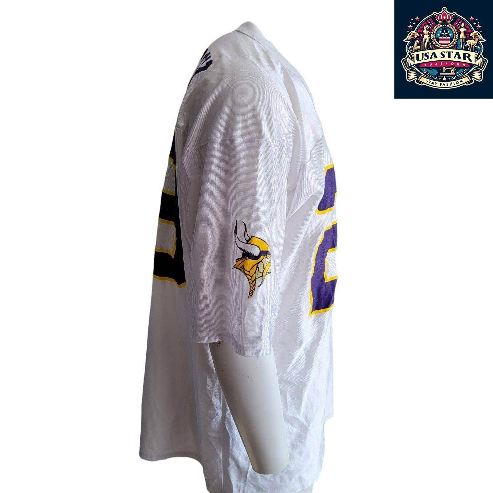Authentic Minnesota Vikings Jersey XL - Peterson Name, 100% Polyester, Lightweight, moisture - wicking - USASTARFASHION