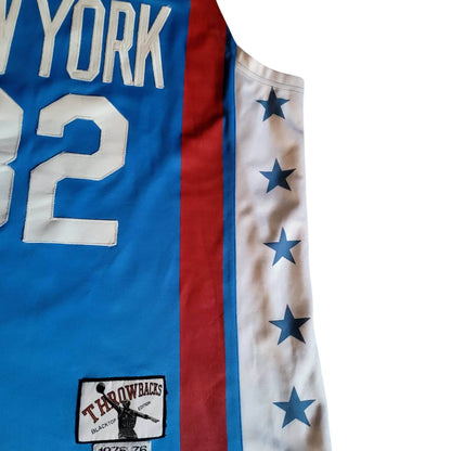 Authentic New York Jersey Throwbacks Blacktop Edition 32 Size L - USASTARFASHION