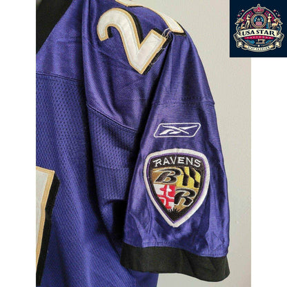 Baltimore Ravens Authentic Reebok Jersey Adult Large 27 Ray Rice - Comfortable & Durable NFL Apparel - USASTARFASHION