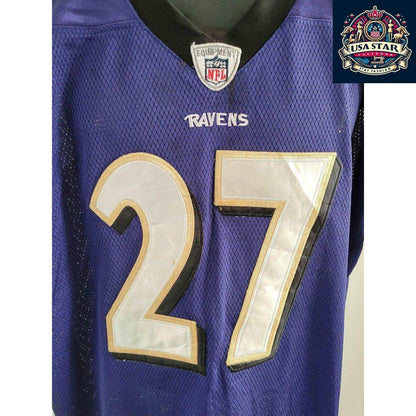 Baltimore Ravens Authentic Reebok Jersey Adult Large 27 Ray Rice - Comfortable & Durable NFL Apparel - USASTARFASHION