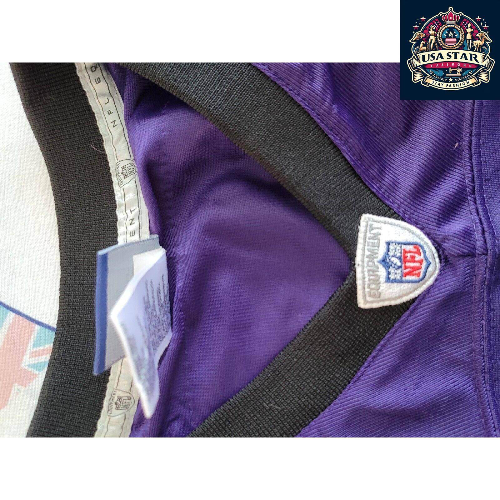 Baltimore Ravens Jersey Youth XL Flacco 5 Reebok Purple Durable Comfort High - Quality Fabric - USASTARFASHION