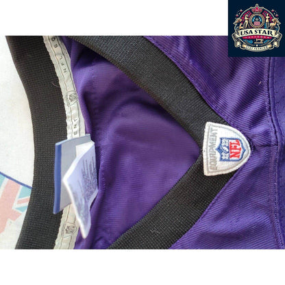 Baltimore Ravens Jersey Youth XL Flacco 5 Reebok Purple Durable Comfort High - Quality Fabric - USASTARFASHION