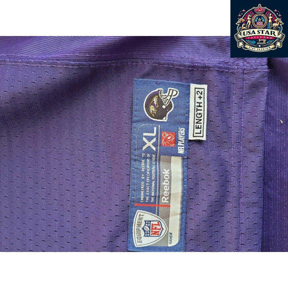 Baltimore Ravens Jersey Youth XL Flacco 5 Reebok Purple Durable Comfort High - Quality Fabric - USASTARFASHION