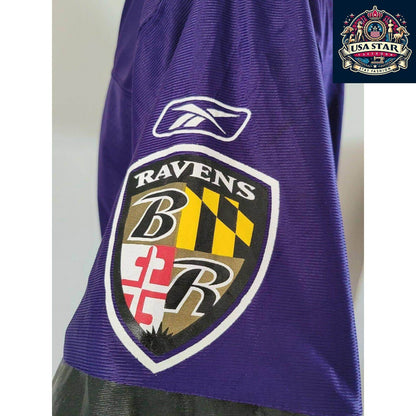 Baltimore Ravens Jersey Youth XL Flacco 5 Reebok Purple Durable Comfort High - Quality Fabric - USASTARFASHION