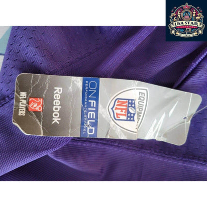 Baltimore Ravens Jersey Youth XL Flacco 5 Reebok Purple Durable Comfort High - Quality Fabric - USASTARFASHION