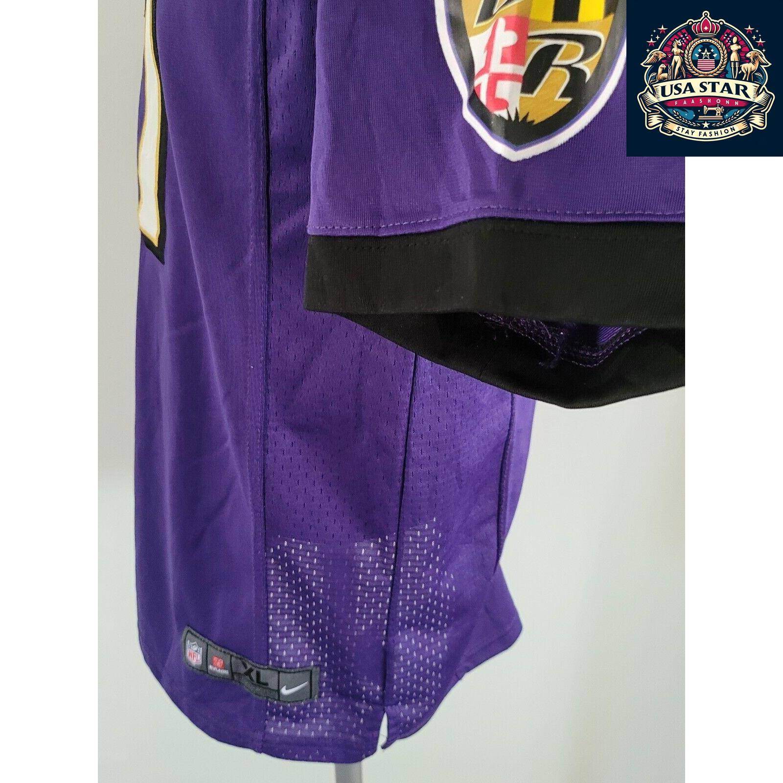 Baltimore Ravens Youth Jersey, Ray Rice 27 XL 18 - 20 by NIKE - Stylish Purple, Comfortable Fit - USASTARFASHION