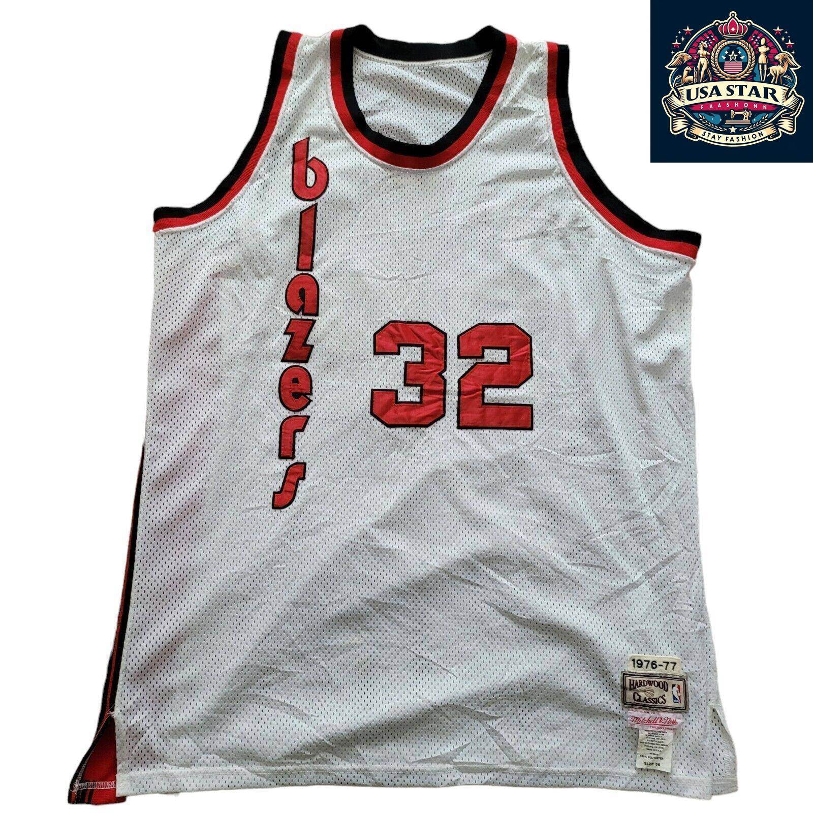 Bill Walton Jersey Portland Trail Blazers 32 Mitchell & Ness Hardwood Classics 1976 - 77 Size 56 - USASTARFASHION
