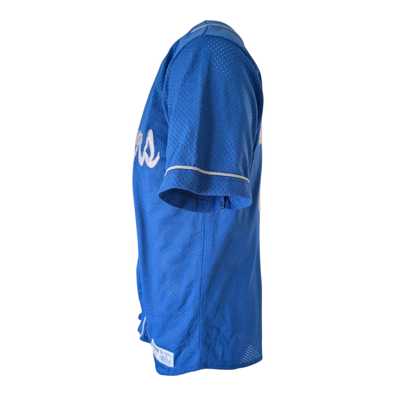 Breakers 33 Blue Mesh Baseball Jersey (Evans Sporting Goods, Size M) - USASTARFASHION