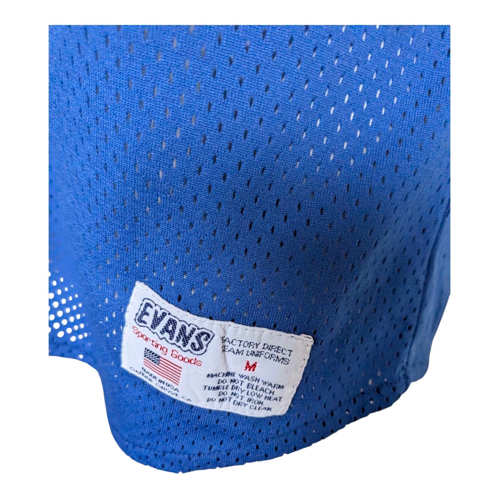 Breakers 33 Blue Mesh Baseball Jersey (Evans Sporting Goods, Size M) - USASTARFASHION